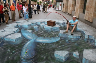 Illustration for article titled The Most Beguiling Optical Illusions In Public Places